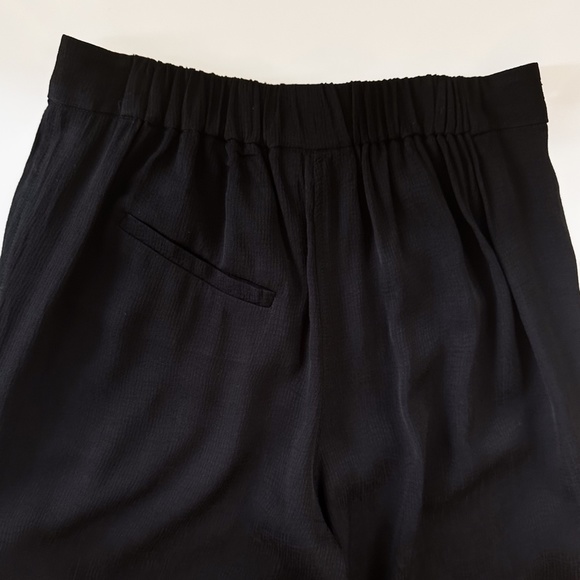 Ganni Black Wide Trousers Jacquard Viscose Size 0 - Picture 13 of 13